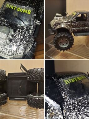 Dirt Bomb Monster Truck Toy - Splatter Look